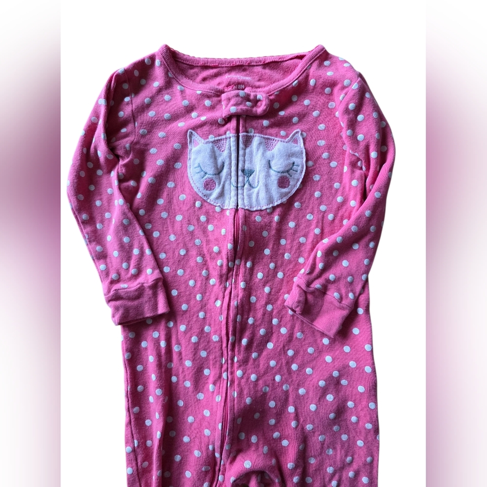 Carter’s & Simple Joys Baby Girl Footless Pajama Bundle 18M Zip Sleepers Pink Fl - Picture 2 of 7